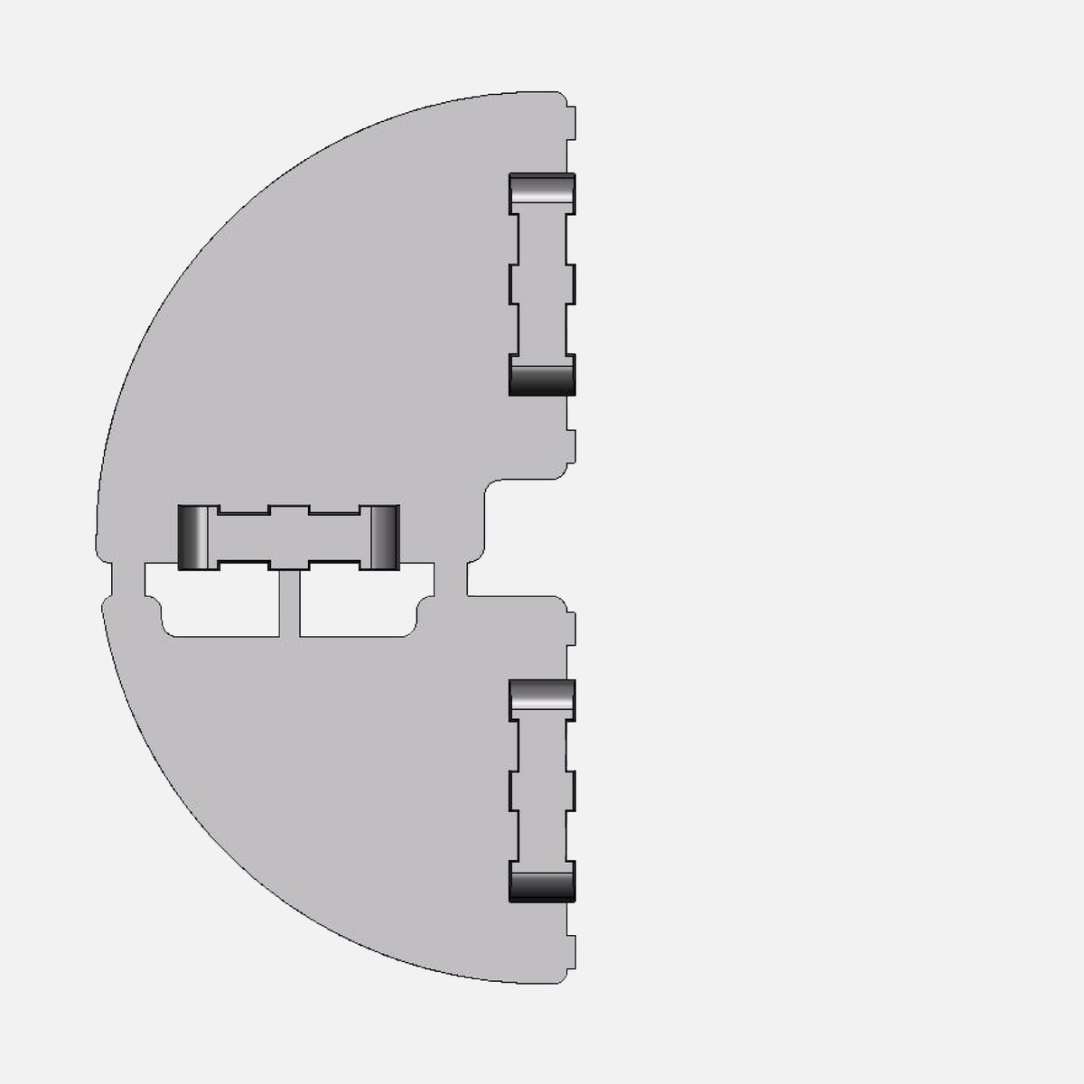 Joint cross 3mm for laying chippings